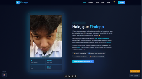 Findopp Portfolio Website (This Site!)